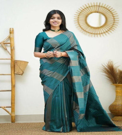 Floral Print Kanjivaram Art Silk, Jacquard Saree